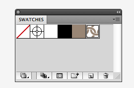 knitting pattern in Illustrator swatches panel