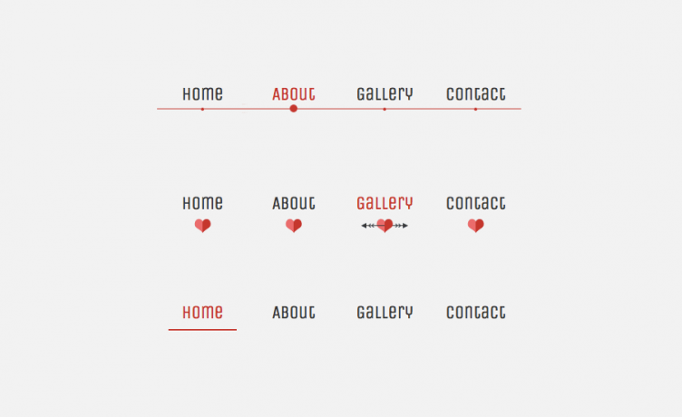 Lavalamp-like menu effect - css-only - tutorial preview
